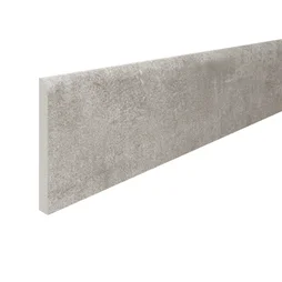 Lot de 2 plinthes Béton gris n°05, l. 8 x L. 60 cm, Ep.9 mm
