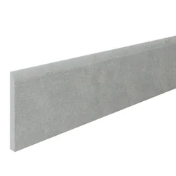 Lot de 2 plinthes Béton gris moyen n°14, l. 8 x L. 60 cm, Ep.9 mm