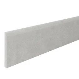 Lot de 3 plinthes Béton gris moyen n°12, l. 8 x L. 45 cm, Ep.8.2 mm