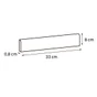 Lot de 3 plinthes Béton gris moyen n°34, l. 8 x L. 33 cm, Ep.8 mm