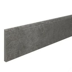 Lot de 2 plinthes Béton anthracite n°24, l. 8 x L. 60 cm, Ep.9 mm