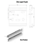 Store banne motorisé 4 x 3.5 m, toile laze taupe acrylique, AIX xl, blanc