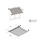 Store banne motorisé 4 x 3.5 m, toile laze taupe acrylique, AIX xl, blanc