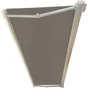 Store banne manuel 3 x 2 m, toile marron acrylique, AIX S blanc