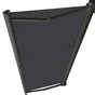Store banne motorisé 4 x 3.5 m, toile carbone acrylique, AIX 2 xl, gris LED