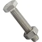 Sachet de 10 boulons inox, tête 6 pans hexagonal, STANDERS, L.30 mm