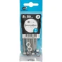 Sachet de 6 boulons inox, tête 6 pans hexagonal, STANDERS, L.50 mm