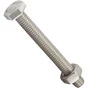Sachet de 6 boulons inox, tête 6 pans hexagonal, STANDERS, L.50 mm