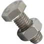 Sachet de 6 boulons inox, tête 6 pans hexagonal, STANDERS, L.20 mm