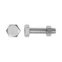 Lot de 4 boulons et écrous inox tête 6 pans hexagonal STANDERS, 8 x L.50 mm