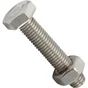 Sachet de 2 boulons inox, tête 6 pans hexagonal, STANDERS, L.50 mm