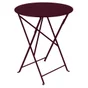 Table de jardin FERMOB ronde 2 personnes rouge cerise
