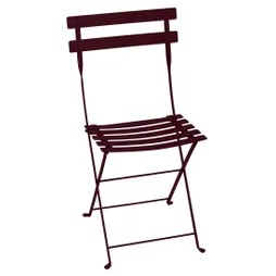 Chaise bistro FERMOB rouge cerise en acier