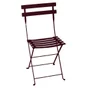 Chaise bistro FERMOB rouge cerise en acier