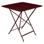 Table de jardin FERMOB  carré 2 personnes rouge cerise