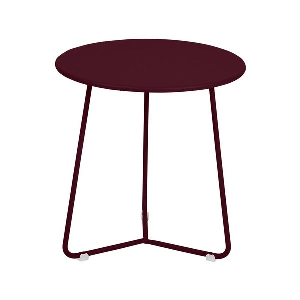 Table d'appointFERMOB ronde 1 personne rouge cerise