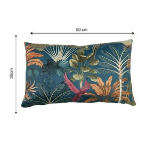 Coussin INSPIRE Nadjila, 30 x 50 cm, ibiza 1 bleu