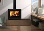 Poêle à bois CROWN dicee écodesign noir, 6.7 kW
