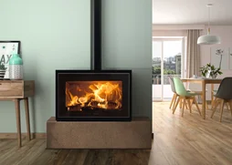 Poêle à bois CROWN milan écodesign noir, 7.2 kW