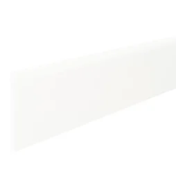 Lot de 3 plinthes Uni blanc n31, h. 8 x h. 45 cm, Ep.8.2 mm