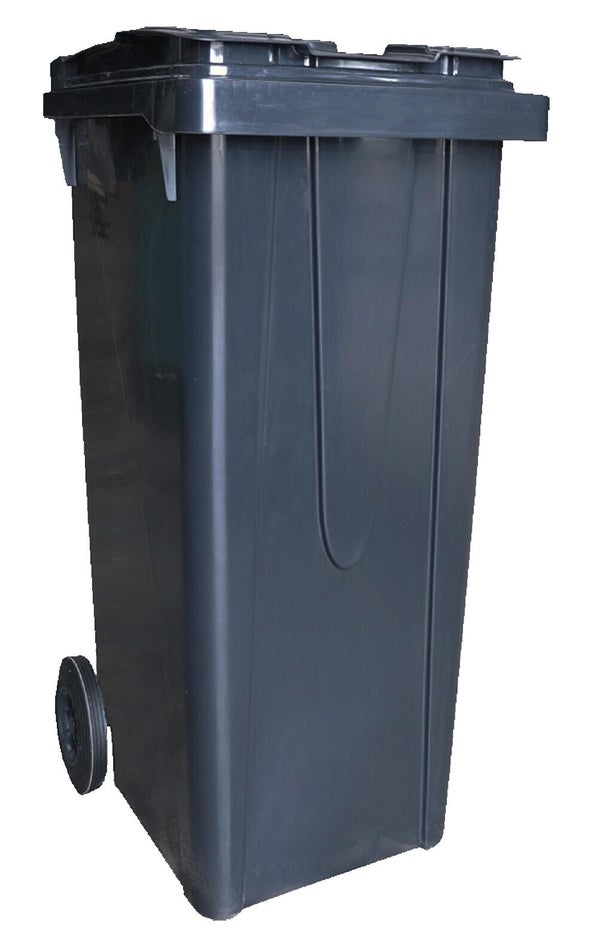 Poubelle de rue sur roue homologuée NF 120 l gris