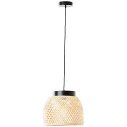 Suspension bambou, INSPIRE Ninon, diam.35 cm, noir