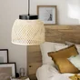 Suspension bambou, INSPIRE Ninon, diam.35 cm, noir