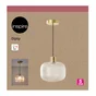 Suspension Dipsy E27 diam.25 cm laiton brosse/verre, INSPIRE