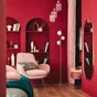 Suspension rond INSPIRE Dipsy 3 x E27 diam.25 cm laiton brosse/verre