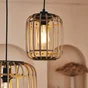 Suspension bambou naturel, INSPIRE Manihi, diam.19 cm