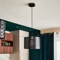 Suspension métal laiton brossé, INSPIRE Galati, diam.30 cm