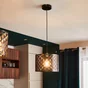 Suspension métal laiton brossé, INSPIRE Galati, diam.30 cm