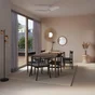 Lampadaire métal droit, INSPIRE Ninon, H.160 cm, noir