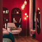 Lampadaire Callas, acier, doré, H.155 cm INSPIRE, G9