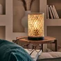 Lampe bambou naturel, INSPIRE Ninon, H.23 cm