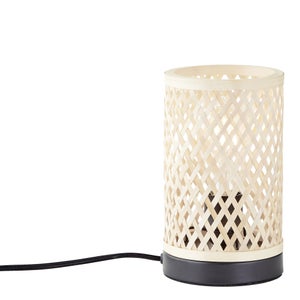 Lampe bambou naturel, INSPIRE Ninon, H.23 cm