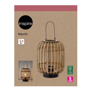 Lampe nature bambou, INSPIRE Manihi, H.33cm