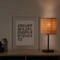 Lampe Carvi, acier, noir, H.36 cm INSPIRE, E27