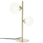 Lampe chic, INSPIRE Callas, H.43cm, métal laiton brossé
