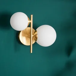 Applique G9, acier / cristal, laiton, Callas, INSPIRE