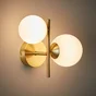 Applique G9, acier / cristal, laiton, Callas, INSPIRE