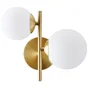 Applique G9, acier / cristal, laiton, Callas, INSPIRE