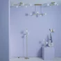 Applique G9, acier / cristal, laiton, Callas, INSPIRE