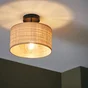 Plafonnier 1 x E27, raphia, Carvi, INSPIRE D.30 cm
