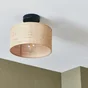 Plafonnier 1 x E27, raphia, Carvi, INSPIRE D.30 cm