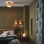 Plafonnier 1 x E27, raphia, Carvi, INSPIRE D.30 cm