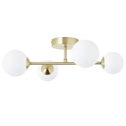 Plafonnier CALLAS, 4XG9, laiton, INSPIRE