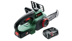 Tronçonneuse sur batterie BOSCH Universalchain 18v avec 2 batteries 2,5ah
