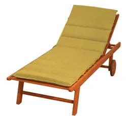 Coussin pour bain de soleil jaune l.185 x H.6 cm