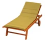 Coussin pour bain de soleil jaune l.185 x H.6 cm